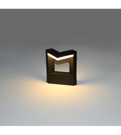 SOBREMURO ZANE 10W 3000K NEGRO IP65